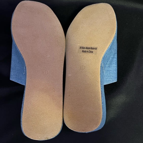 Pazzle - denim platform sandals. Brand new! 7.5 - Picture 8 of 8